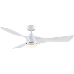 Klear 56 inch Matte White Indoor/Outdoor Ceiling Fan